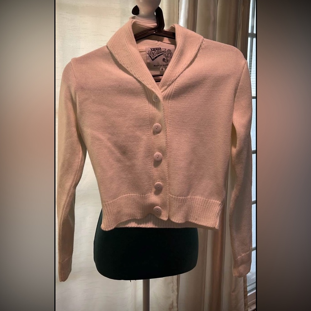 VOH EUC SZ S white /cream cardigan